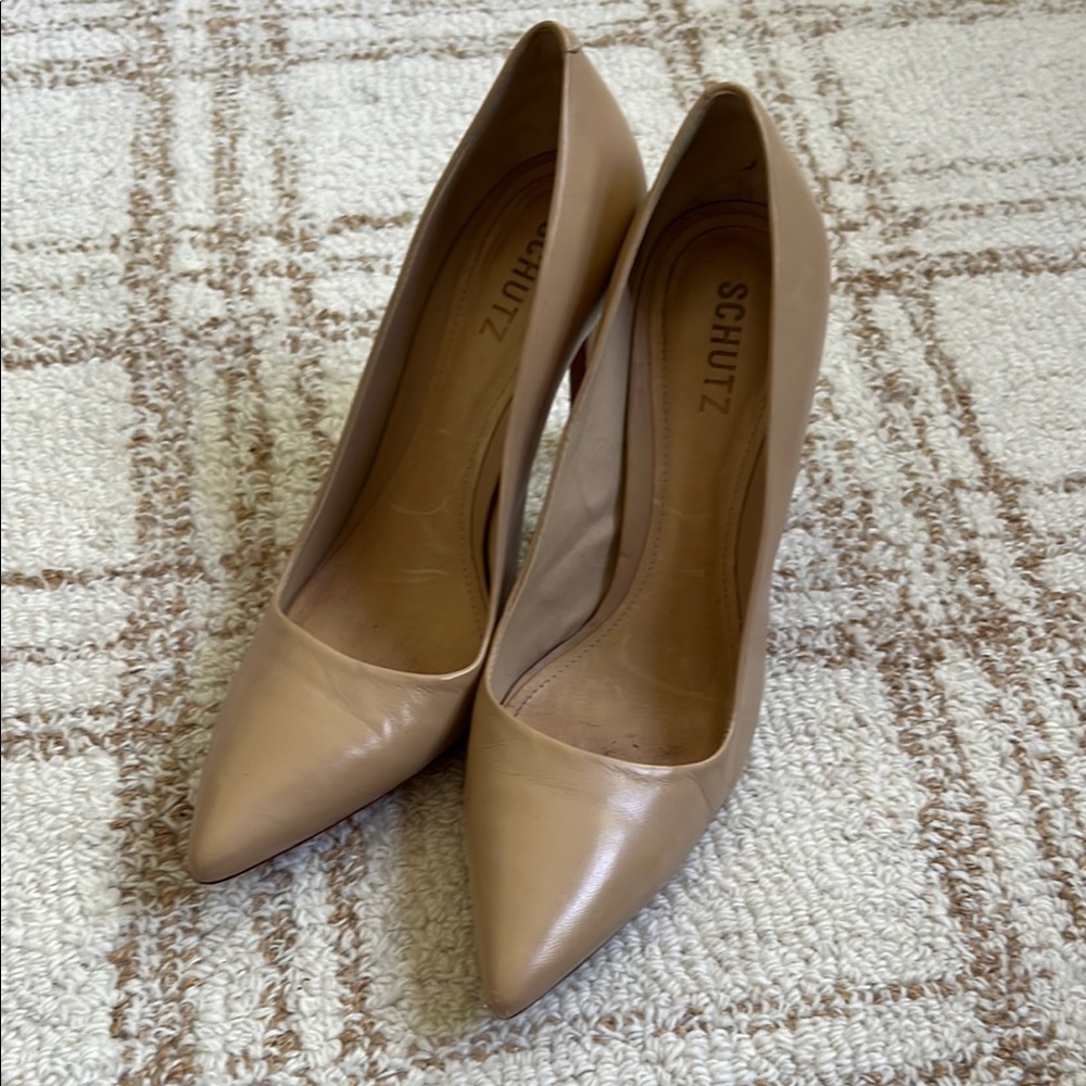 SCHUTZ LOU HIGH STILETTO Pointed-Toe Heels Sleek Design